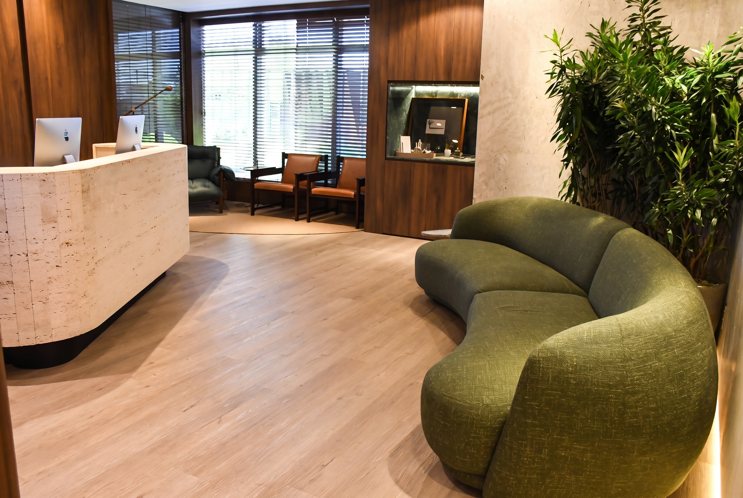 Recepção da clínica RZT Dermatologia